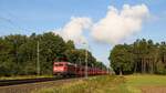 DB Cargo 185 386-0 mit Autotransportzug in Richtung Hannover (Rohrsen, 23.10.2023)