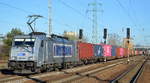 METRANS Rail s.r.o., Praha [CZ]  386 021-0  [NVR-Nummer: 91 54 7386 021-0 CZ-MT] mit Containerzug am 21.01.20 Bf.