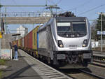 BR 187 009 6 wahrscheinlich von Railpool am 02. März mit einem Güterzug in Bonn Beuel auf Gleis
1, in Richtung Koblenz