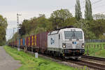ATLU 193 584 in Diensten von CD Cargo auf der Hamm-Osterfelder Strecke am BÜ km 66,7 Kerstheiderstr. 11.4.2024