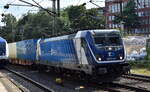 ČD Cargo a.s., Praha [CZ]it ihrer  388 014-3  [NVR-Nummer: 91 54 7388 014-3 CZ-CDC] und einem Containerzug Richtung Hamburger Hafen am 30.07.24 Höhe Bahnhof Hamburg Harburg.