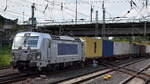 METRANS a.s., Praha [CZ] mit ihrer  383 419-9  [NVR-Nummer: 91 54 7383 419-9 CZ-MT] und einem Containerzug am 19.07.24 Höhe Bahnhof Hamburg-Harburg.