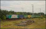 ITL 145-CL 006 / 185 506 mit Container-Zug am 19.07.2013 in der Berliner Wuhlheide