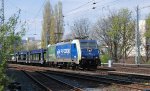 BERLIN, 24.04.2010, EU43-002 auf der Ringbahn in Höhe des Güter- und Rangierbahnhofs Greifswalder Straße