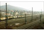 Im Stuttgarter Neckartal -    Güterbahnhof vor Stuttgart-Untertürkheim,     25.01.2006 (M)