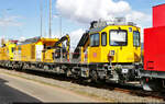 Multifunktionales Instandhaltungsfahrzeug Streckeninfrastruktur (MISS) 705 202 (Plasser & Theurer 6464 | 99 80 9120 006-8 D-DB) beim Tag der Schiene in der Zugbildungsanlage (ZBA) Halle (Saale).