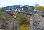 Ein Vossloh Unimog am 21.10.2020 am Vossloh Rail Center in Leipzig-Engelsdorf.