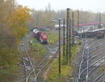 DB 294 905-5 am 05.11.2021 beim rangieren in Leipzig-Engelsdorf.