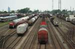 Blick auf den Rangierbahnhof Leipzig-Engelsdorf am 13.06.2011