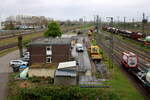 Die Gruppe der Bahnmeisterei, am 04.04.2024 in Mannheim Rbf.