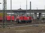 DB Schenker Rail 296 068-0 Rangiert am 25.10.15 in Mannheim Rbf vom Bahnsteig aus fotografiert 