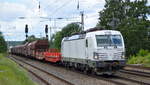 DB Cargo AG [D]mit  193 365  [NVR-Nummer: 91 80 6193 365-4 D-DB] und gemischtem Güterzug am 11.07.20 Bf. Saarmund.
