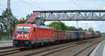 DB Cargo AG [D] mit  187 181  [NVR-Nummer: 91 80 6187 181-3 D-DB] und gemischtem Güterzug Richtung Seddin am 11.07.20 Bf.