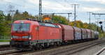 DB Cargo DAG [D] mit  193 563  [NVR-Nummer: 91 80 6193 563-4 D-DB] und gemischtem Güterzug am 20.10.21 Durchfahrt Bf.