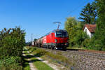 1293 189 ÖBB mit einem gemischten Güterzug bei Postbauer-Heng Richtung Regensburg, 08.09.2020