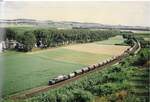 30.August 1992 Zwischen Lauffen-Neckar und Nordheim/Württ. E94 279 (Bw TK)Außerplanmäsig im 150er Umlauf mit Ng 64812 von Rbf.Kornwestheim nach Rbf.Heilbronn