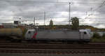 186 386-9 von Akiem/Lineas fährt mit einem Güterzug aus Köln-Gremberg(D) nach Antwerpen-Noord(B),aufgenommen bei der Ausfahrt aus Aachen-West in Richtung Montzen/Belgien.