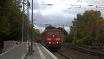 151 149-2 DB kommt als Umleiter aus Richtung Aachen-West mit einem Güterzug aus Stolberg-Gbf(Rheinland)(D) nach Köln-Gremberg(D) und fährt durch Kohlscheid in Richtung Herzogenrath,Mönchengladach. 
Aufgenommen von Bahnsteig 1 in Kohlscheid. 
Bei Wolken am Nachmittag vom 17.10.2019.