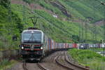 Am gestrigen Vormittag, dem 01.07.2024, lief am Mittelrhein zwischen 9.00h und 12.00h genau ein (!) Güterzug, nämlich dieser.