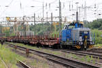 Vossloh G6 (650 077-7) in Duisburg-Entenfang 8.6.2017