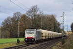 Railpool 186 448 am 17.12.2020 auf der KBS 485 bei Rimburg