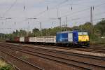 146 520-2 mit dem DGS 59488 (Dsseldorf-Rath - Bous) bei der Bereitstellung in Dsseldorf-Rath am 20.07.2010