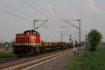 RVM 61 mit einem Schwellenzug in Neuss-Allerheiligen am 30.04.2011