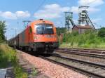 Ein seltenes Exemplar auf der Saarstrecke - Laut Berichten der saarlndischen Eisenbahnfreunde war der Zug von Vlklingen Rangierbahnhof ehemaliges Walzwerk mit ca.