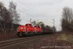 265 023-2 (DB Schenker) und 265 024-0 mit einem Güterzug in Bottrop Welheim, 25.