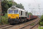 ECR 247 035-9 mit einem Stahlplattenzug in Gelsenkirchen-Bismarck 8.8.2016