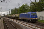 BRLL 185 596-4 zieht einen Kesselzug aus Poland durch Hamburg Harburg, am 17.05.2019.