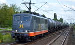 Hectorrail mit 162.006  Hauser  (91 80 6 151 066-8 D-HCTOR) mit Kesselwagenzug (leer) Richtung Stendell am 21.08.19 Bahnhof Berlin Hohenschönhausen.