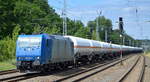 ATLU Lok   185 516-2  [NVR-Nummer: 91 80 6185 516-2 D-ATLU], aktueller Mieter? mit Ganzzug Druckgaskesselwagen am 30.06.20 Bf. Saarmund.