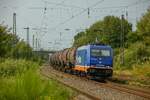 482 035-3 raildox mit Kesselzug in Ostbevern, August 2024.