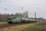 193 756-4 (ELL / RTB Cargo) mit einem Kesselzug in Hamm Pelkum, 9. Februar 2025