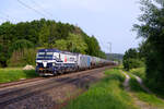 193 811 Railpool/Retrack  Jule  und 185 690 Railpool/Retrack mit einem Kesselzug bei Postbauer-Heng Richtung Nürnberg, 20.06.2021