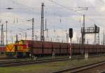 MEG 216 (92 80 1275 216-0 D-MEG) mit dem Leerkohlependel von Buna Werkbf nach Whlitz, in Grokorbetha; 25.10.2010