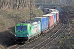 DBC 193 368  Starke Cargo  auf der Hamm-Osterfelder Strecke in Recklinghausen 20.2.2021