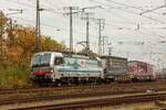 193 108  Bielersee  SBB Cargo International mit KLV in Koblenz Lützel, am 02.11.2024.