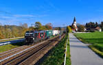 370 069 mit einem KLV am 26.10.2024 bei Hausbach.