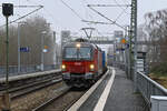 A-ÖBB 1293 194-7 fuhr am 18.01.25 mit ihrem KLV-Güterzug zum Lübecker-Skandinavienkai (ALSK).