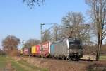 193 995-8 (Railpool / vmtl. TX Logistik) mit einem Güterzug in Hamm Pelkum, 8. März 2025