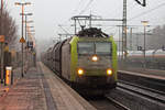 Captrain 185 550-1 durchfährt Recklinghausen Hbf. 18.12.2017