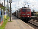 Zwei 151er von RBH kommen mit einem Kohlenzug aus München-Johanneskirchen(D) nach Oberhausen-West(D) und kammen aus Richtung