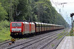 DBC 189 037-5 mit 189 050-8 in Hämelerwald 23.7.2024