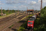 185 158 beim Verlassen des Rbf Bremen Walle.