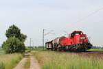 Am 19.Juni 2013 war DBSR 261 070 bei Burgstemmen mit einer bergabe auf dem Weg nach Hannover-Linden Gbf.