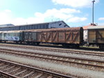 Historischer Güterwagen im Bestand der Berliner Eisenbahnfreunde,am 26.März 2016,in Basdorf.