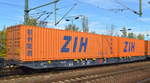 Drehgestell-Containertragwagen vom Einsteller ERMEWA SA mit der Nr.