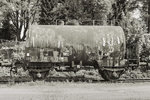 Der alte Kesselwagen befindet sich in Privatbesitz und steht auf dem Gelände des Lokschuppens Selb, der heute den Modell- und Eisenbahnclubs Selb-Rehau e.V.